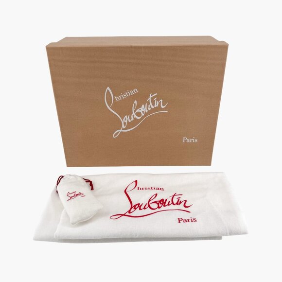 Christian Louboutin Sharkina White Mesh Red Sneakers Size 41 US 11 Women's 6947 - Picture 2 of 15